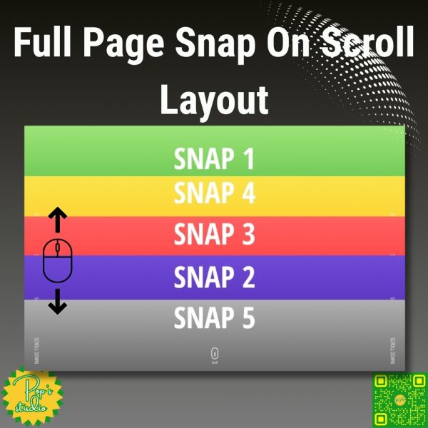 Full Page Snap On Scroll Layout