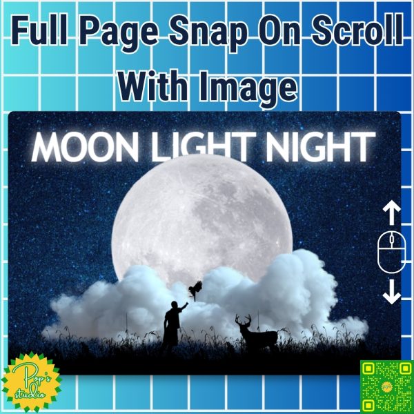 Full Page Snap On Scroll With Image