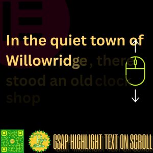 GSAP highlight text on scroll shop
